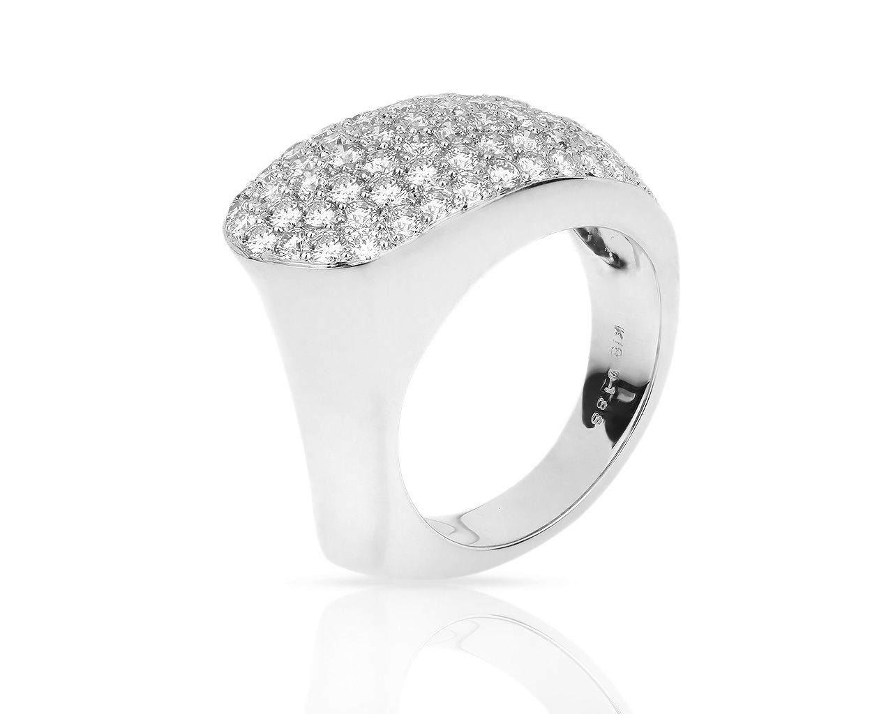 Чарующее золотое кольцо усыпанное бриллиантами 1.88ct 190318/6