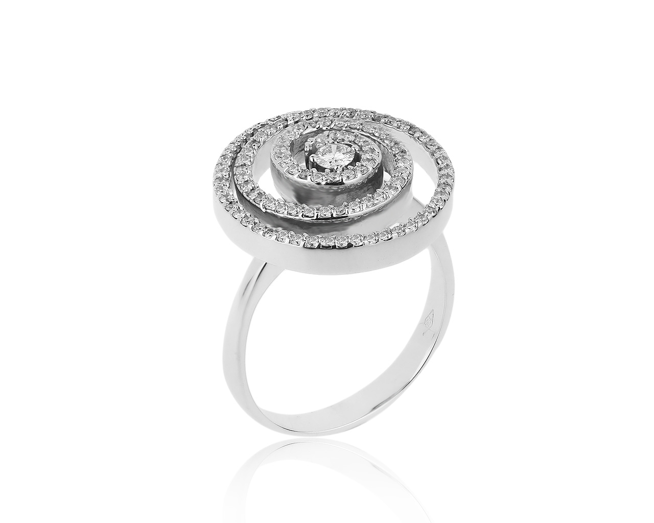 Роскошное золотое кольцо с бриллиантами 0.57ct 161019/1