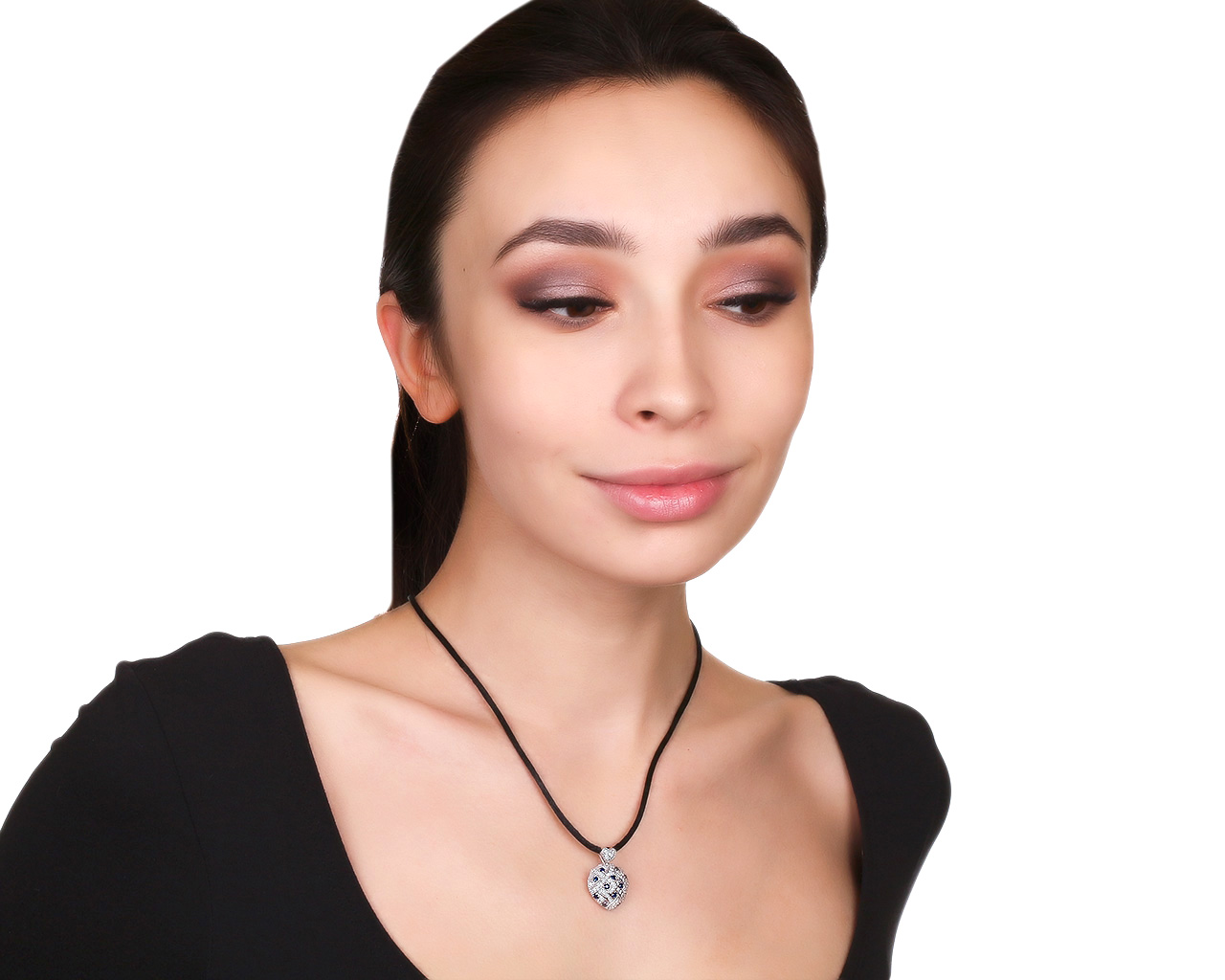 Прелестный золотой кулон с бриллиантами 0.49ct