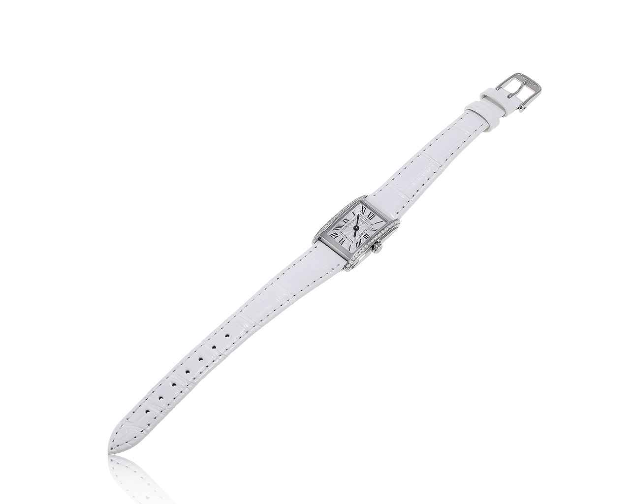 Оригинальные стальные часы с бриллиантами 0.28ct Longines 110221/6