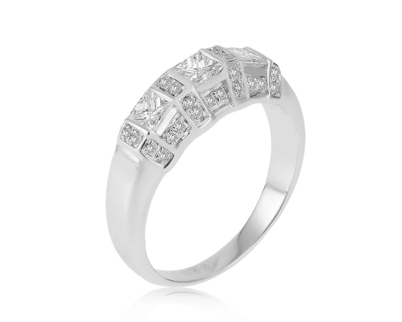 Итальянское золотое кольцо с бриллиантами 0.72ct 271220/9