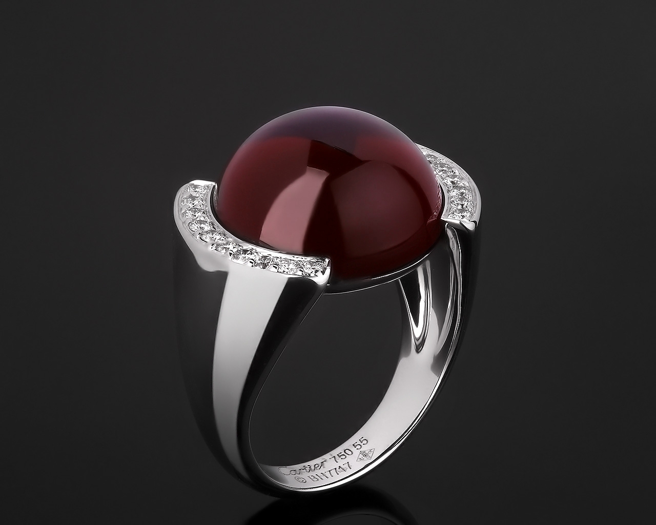 Волшебное золотое кольцо с кварцем Cartier 021217/4