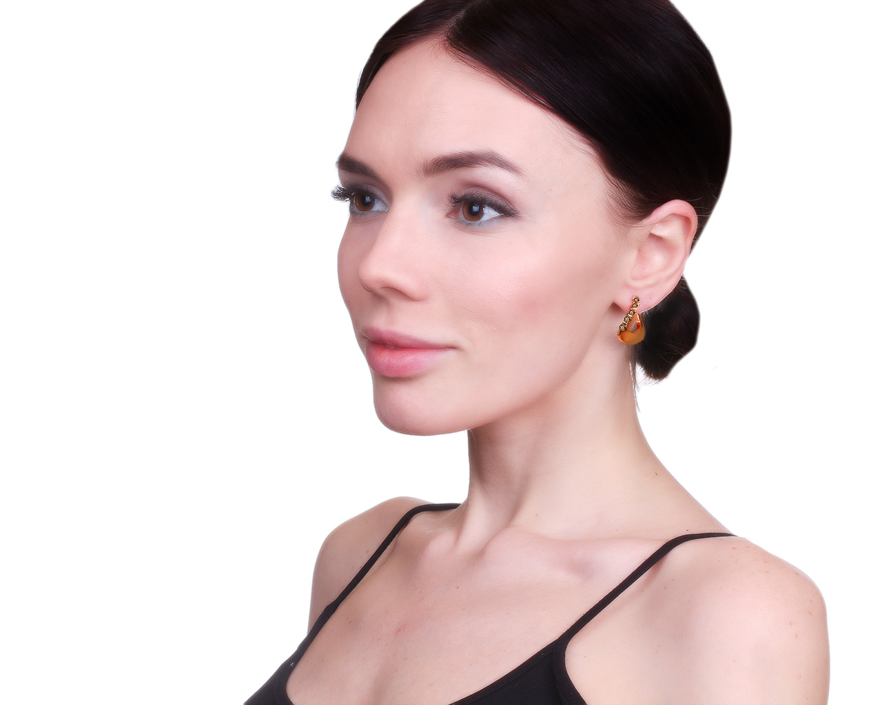 Итальянские золотые серьги с бриллиантами 2.01ct