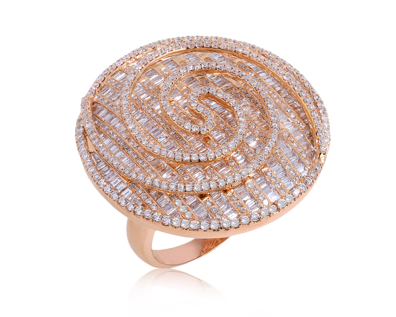Золотое кольцо с бриллиантами 6.28ct 060525/7 Золотое кольцо с бриллиантами 6.28ct 060525/7