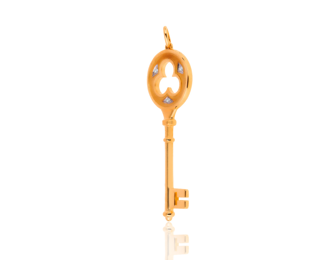 Оригинальный золотой кулон с бриллиантами 0.03ct Tiffany&Co