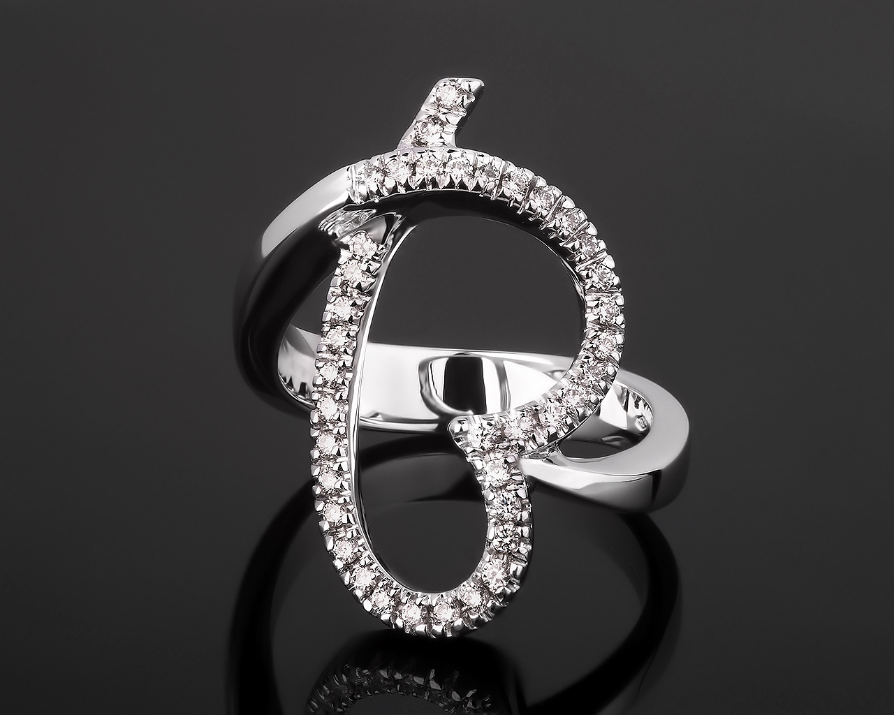 Золотое кольцо с бриллиантами 0.40ct Odelia
