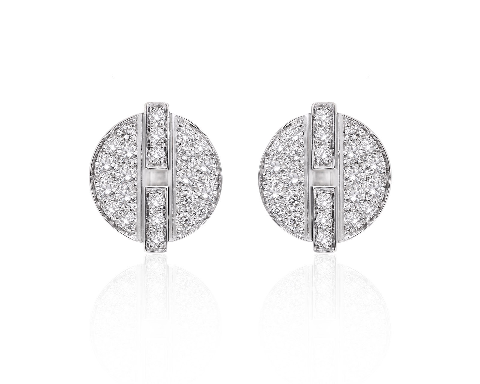 Оригинальные золотые серьги с бриллиантами 1.51ct Cartier Himalia 230924/1