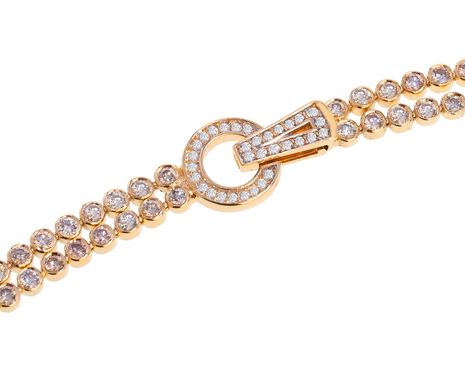 Золотой браслет с бриллиантами 5.68ct