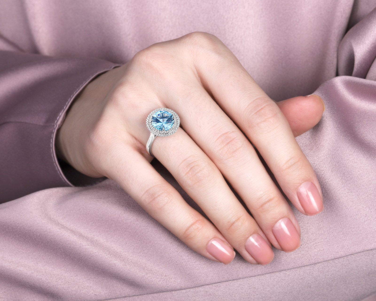 Оригинальное золотое кольцо с аквамарином 3.30ct Constantin Artmayer