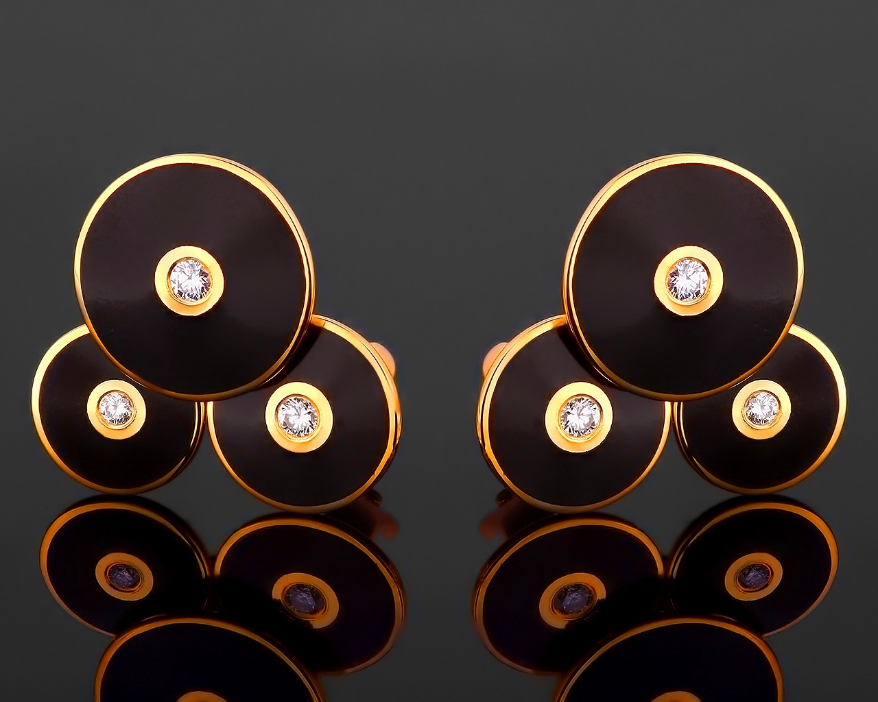Изумительные золотые серьги Faberge 230118/2