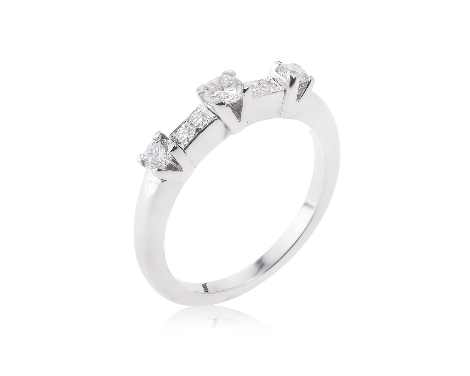 Золотое кольцо с бриллиантами 0.32ct 040823/5