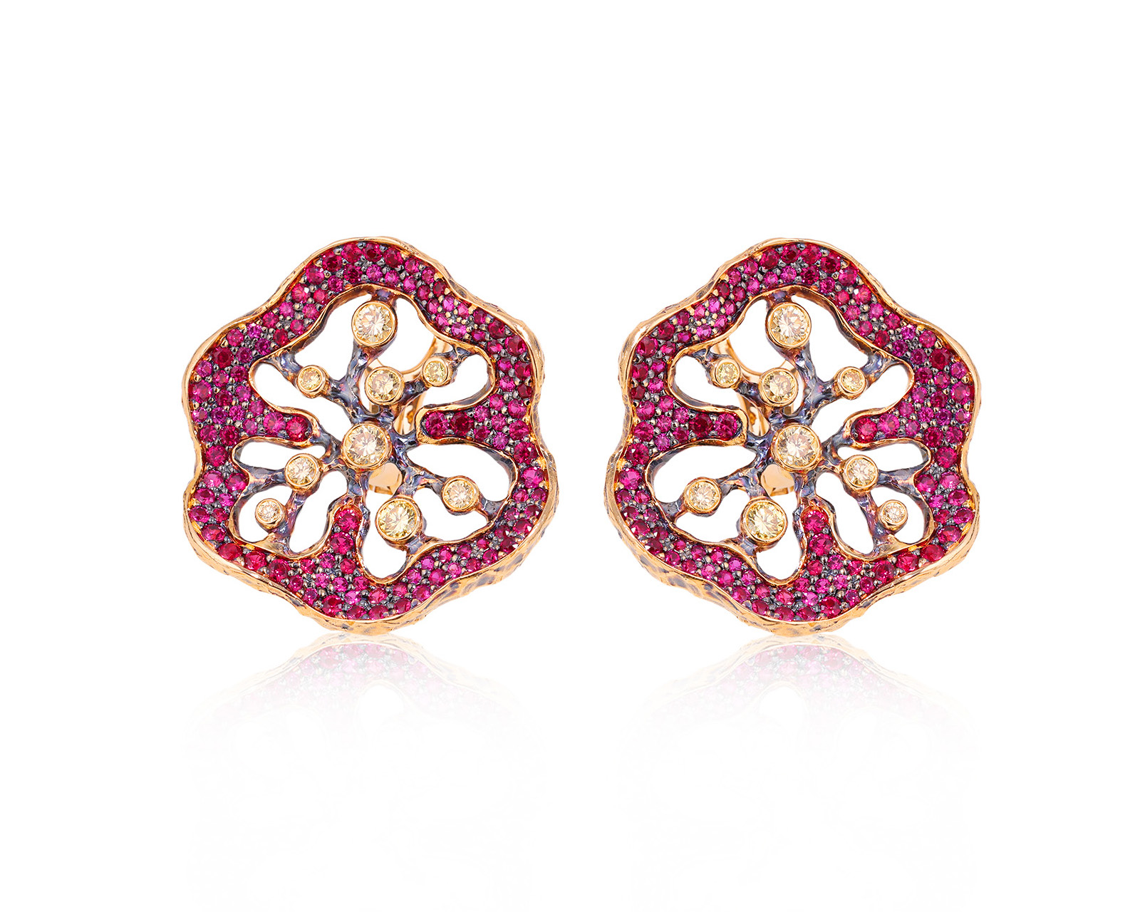 Оригинальные золотые серьги Jewellery Theatre Caravaggio Chili 080725/4