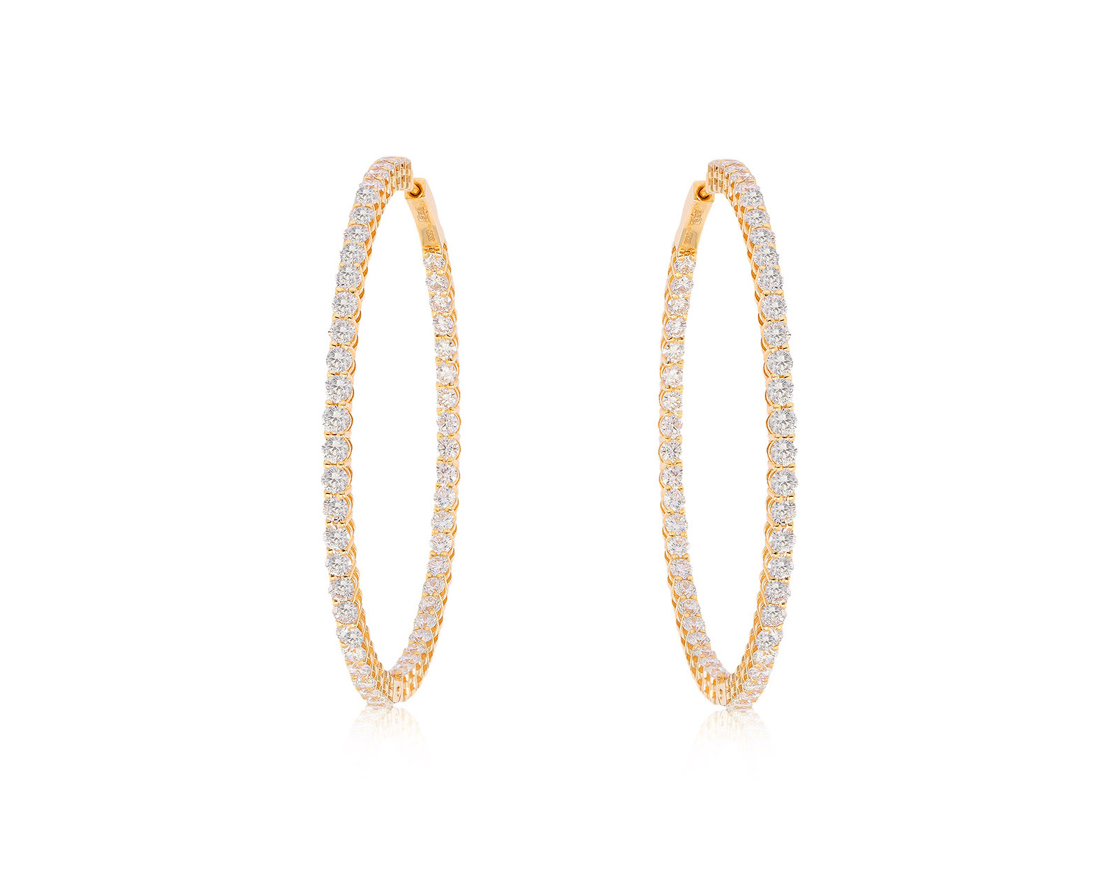 Оригинальные золотые серьги с бриллиантами 7.28ct Constantin Artmayer 271125/КМ234