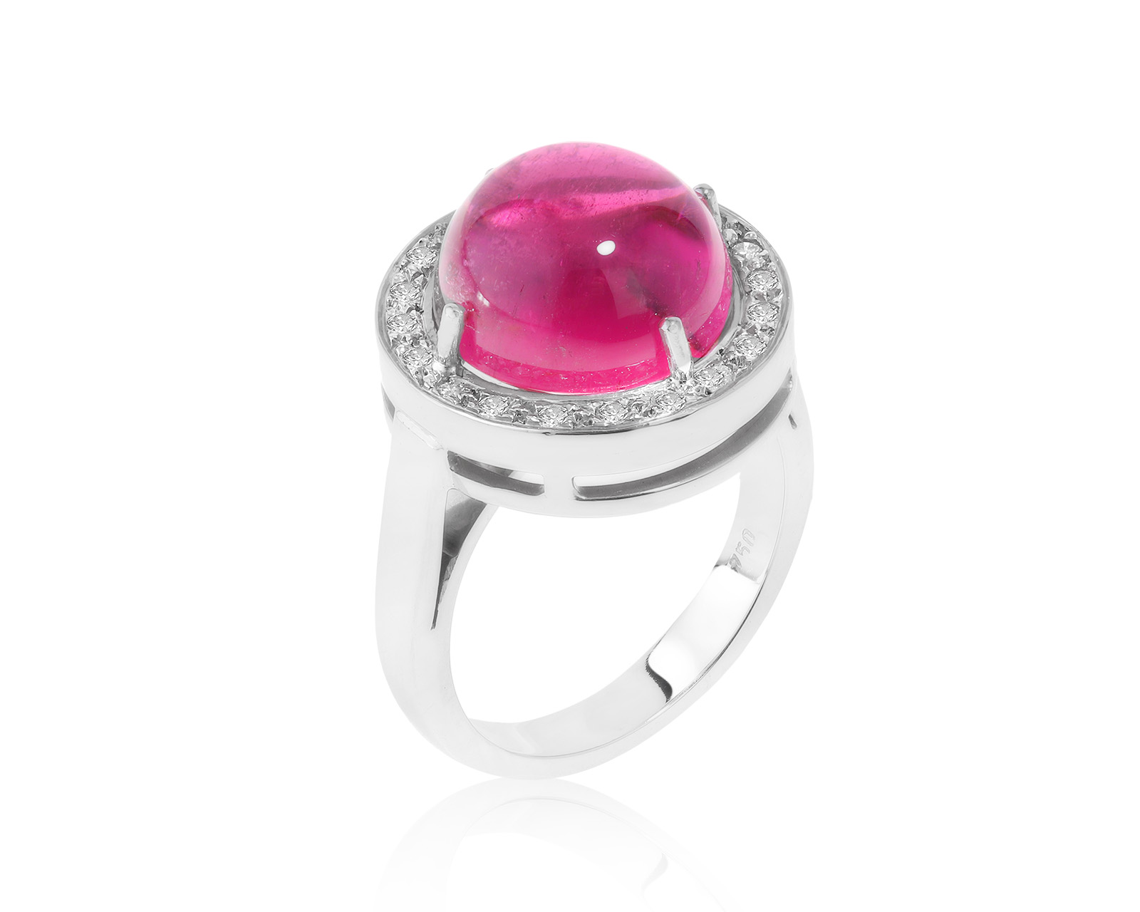 Притягательное золотое кольцо с рубеллитом 6.90ct 120123/3