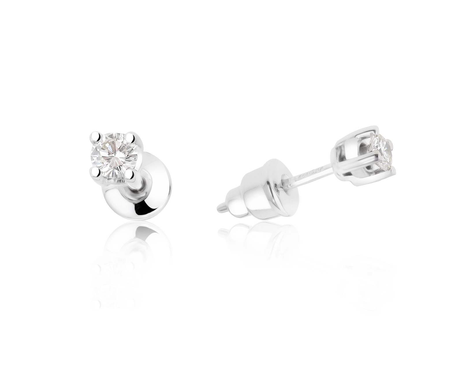 Элегантные золотые серьги с бриллиантами 0.30ct 011021/14