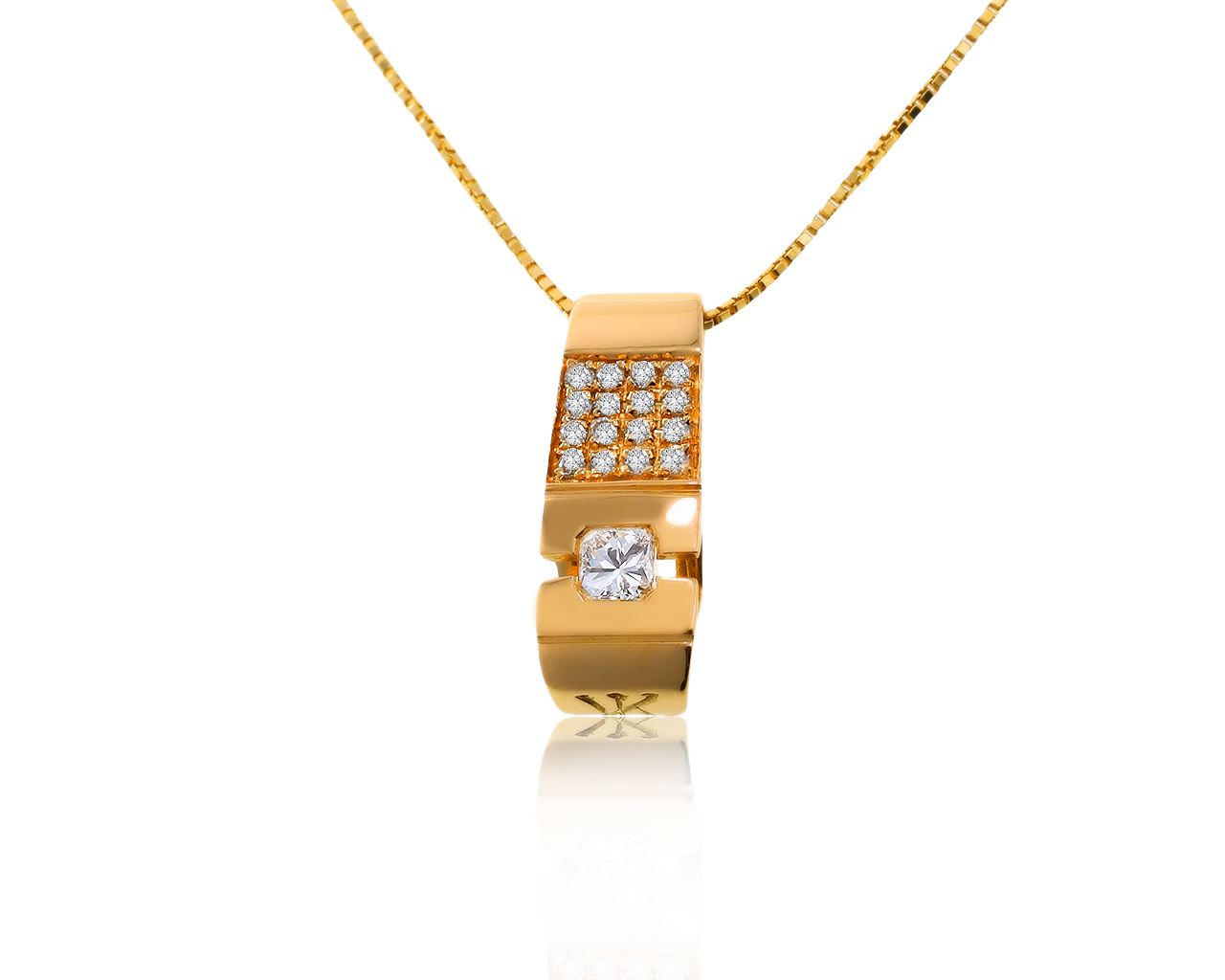 Оригинальный золотой кулон с бриллиантами 0.28ct Korloff 141220/5 Оригинальный золотой кулон с бриллиантами 0.28ct Korloff 141220/5