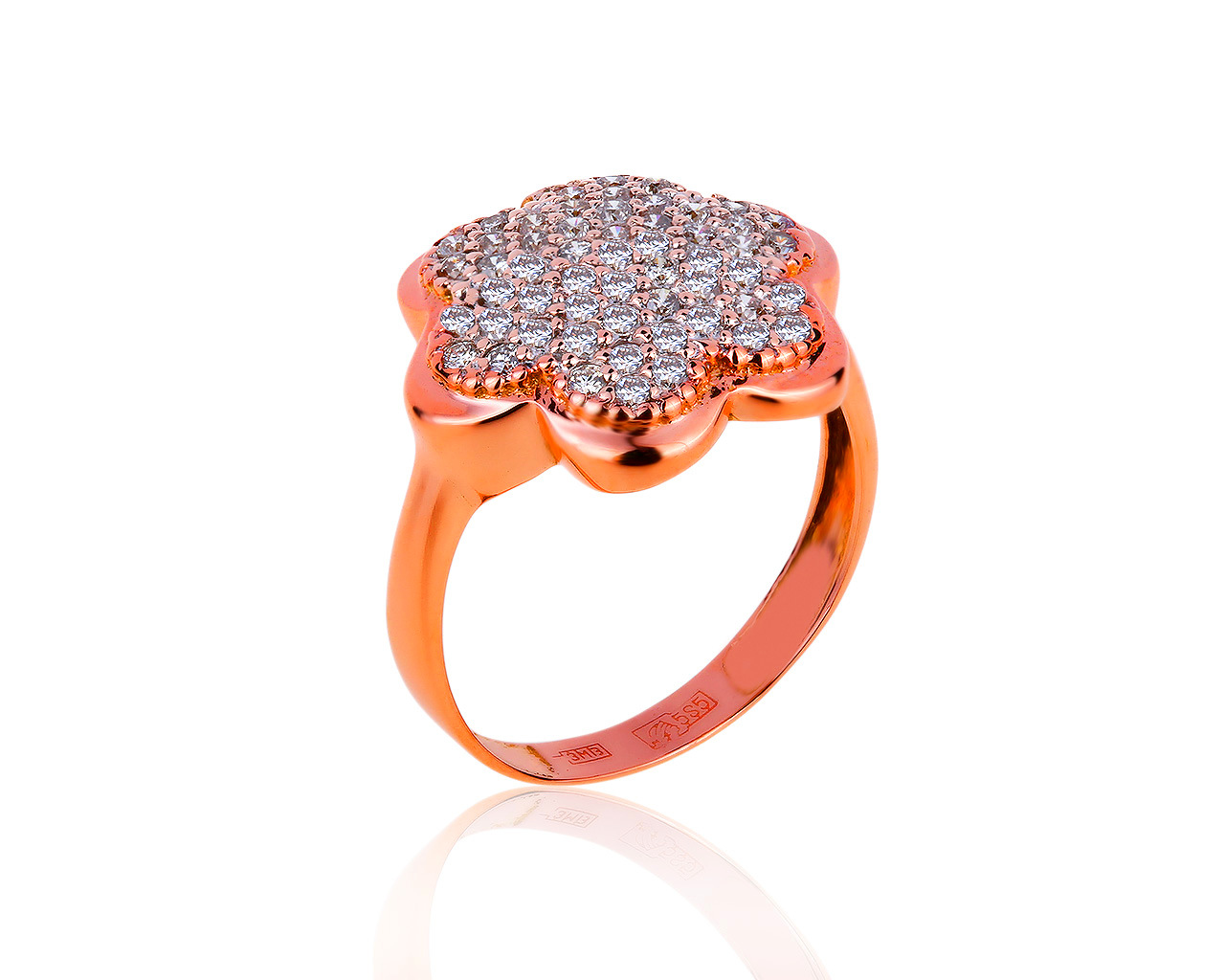 Изысканное золотое кольцо с бриллиантами 0.60ct 121019/15 Изысканное золотое кольцо с бриллиантами 0.60ct 121019/15