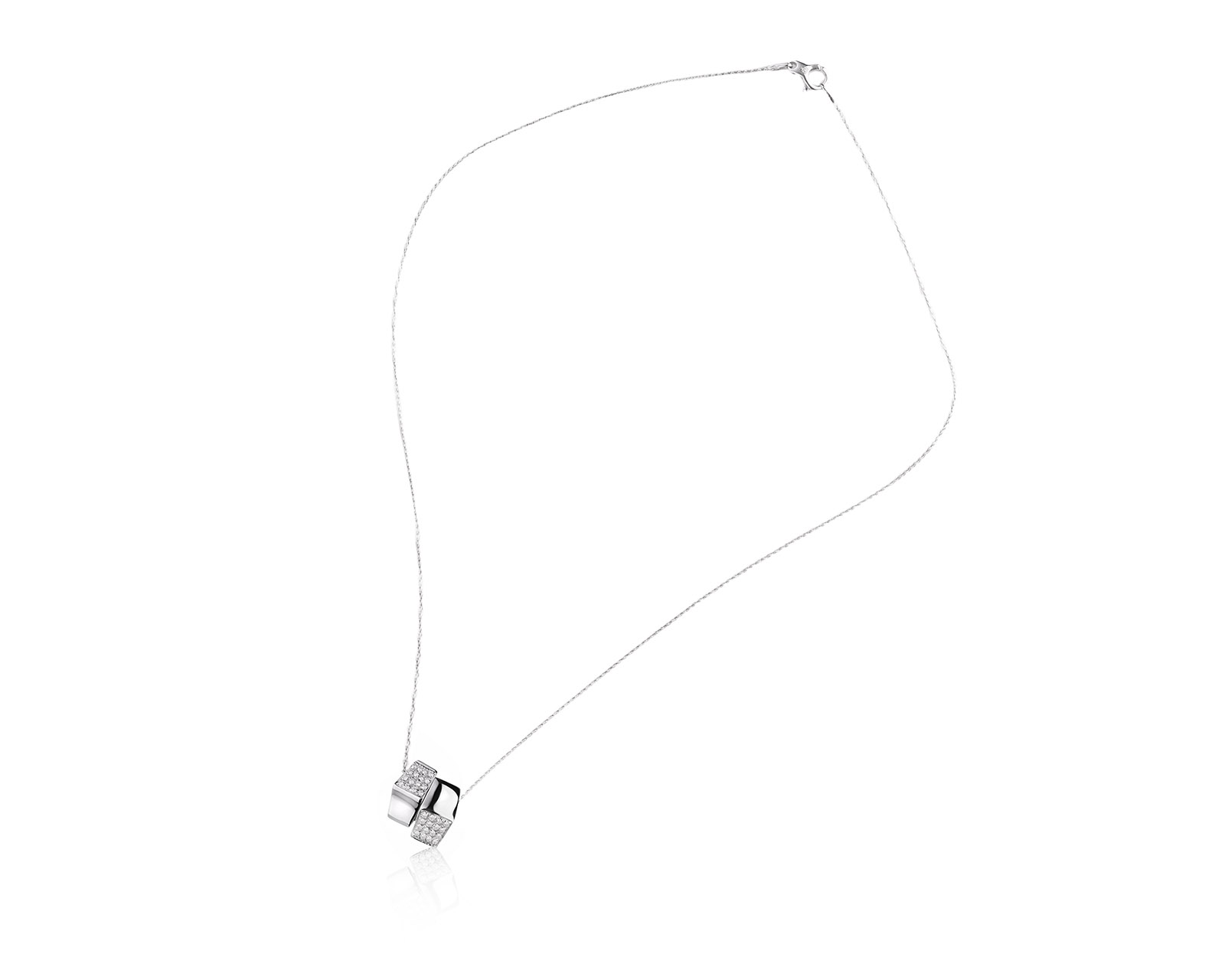 Оригинальное золотое колье с бриллиантами 0.16ct Chimento