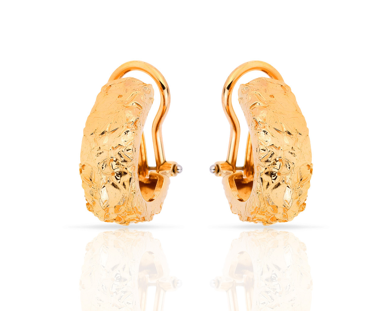 Изумительные золотые серьги Roberto Coin Afrika 290518/8