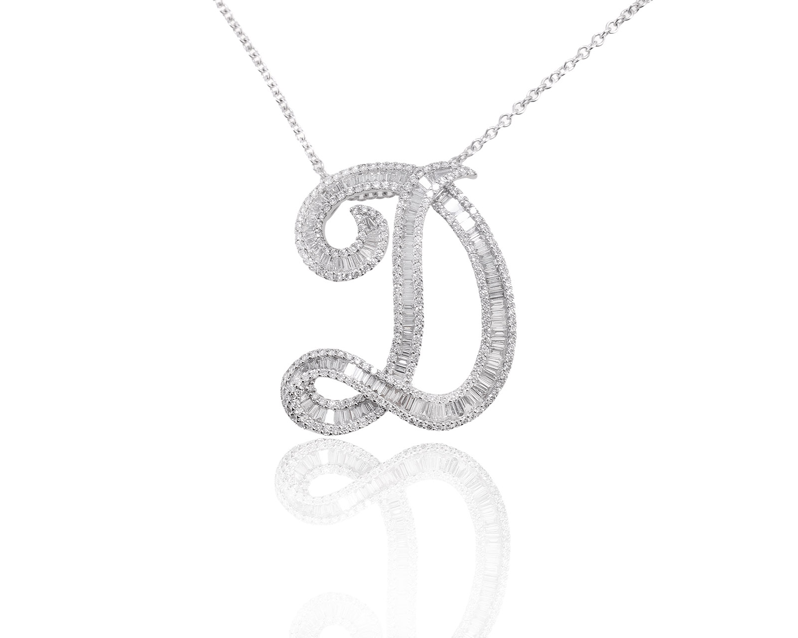 Стильный золотой кулон с бриллиантами 2.60ct 070523/1