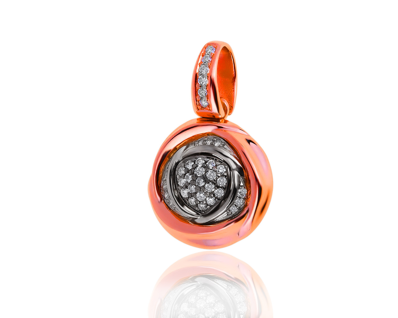 Притягательный золотой кулон с бриллиантами 0.54ct 130619/3