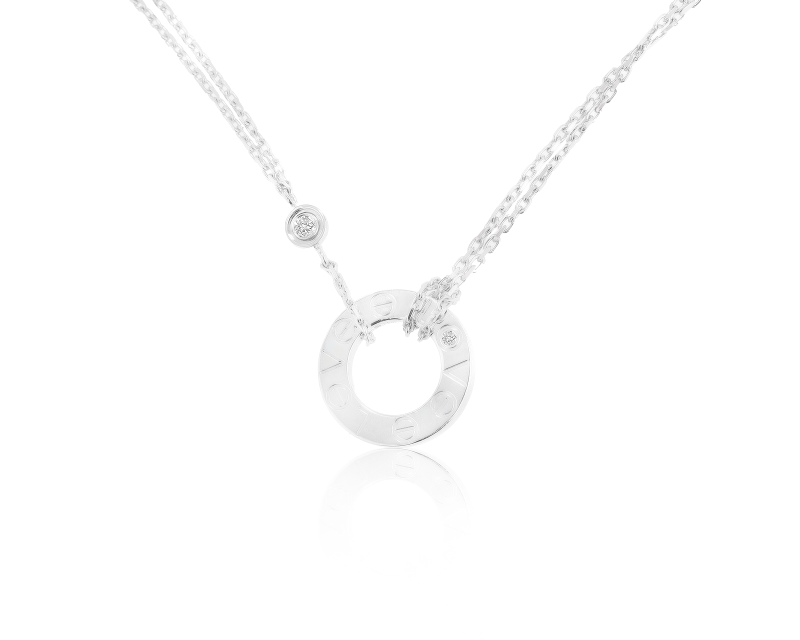 Оригинальный золотой кулон Cartier Love 010621/1