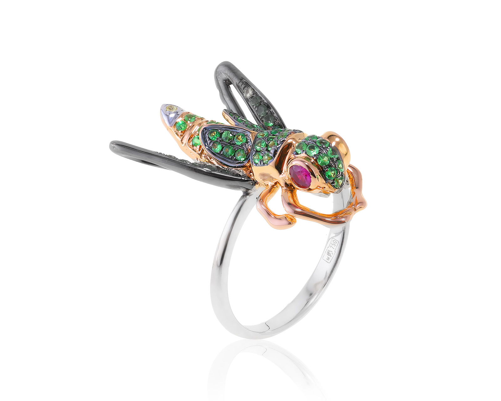 Оригинальное золотое кольцо с тсаворитами 0.39ct Roberto Bravo 170123/21 Оригинальное золотое кольцо с тсаворитами 0.39ct Roberto Bravo 170123/21