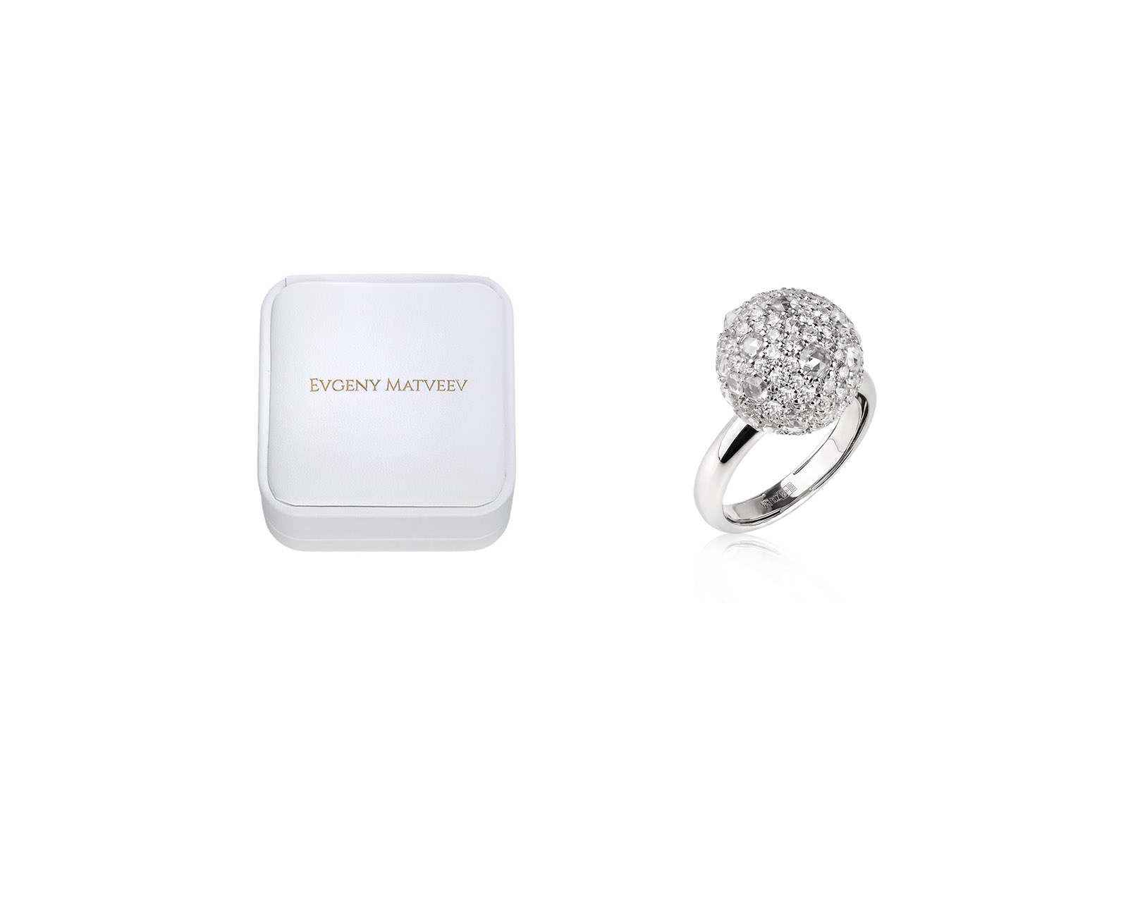 Золотое кольцо с бриллиантами 2.50ct Evgeny Matveev