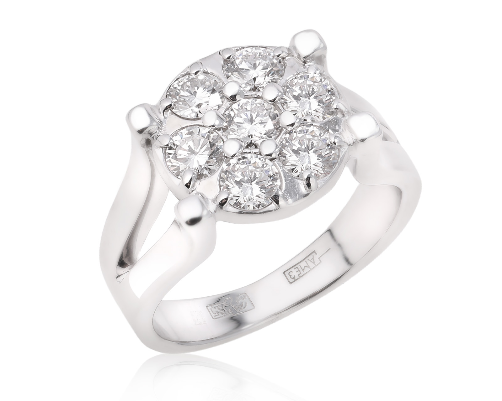 Золотое кольцо с бриллиантами 1.10ct 180325/2 Золотое кольцо с бриллиантами 1.10ct 180325/2