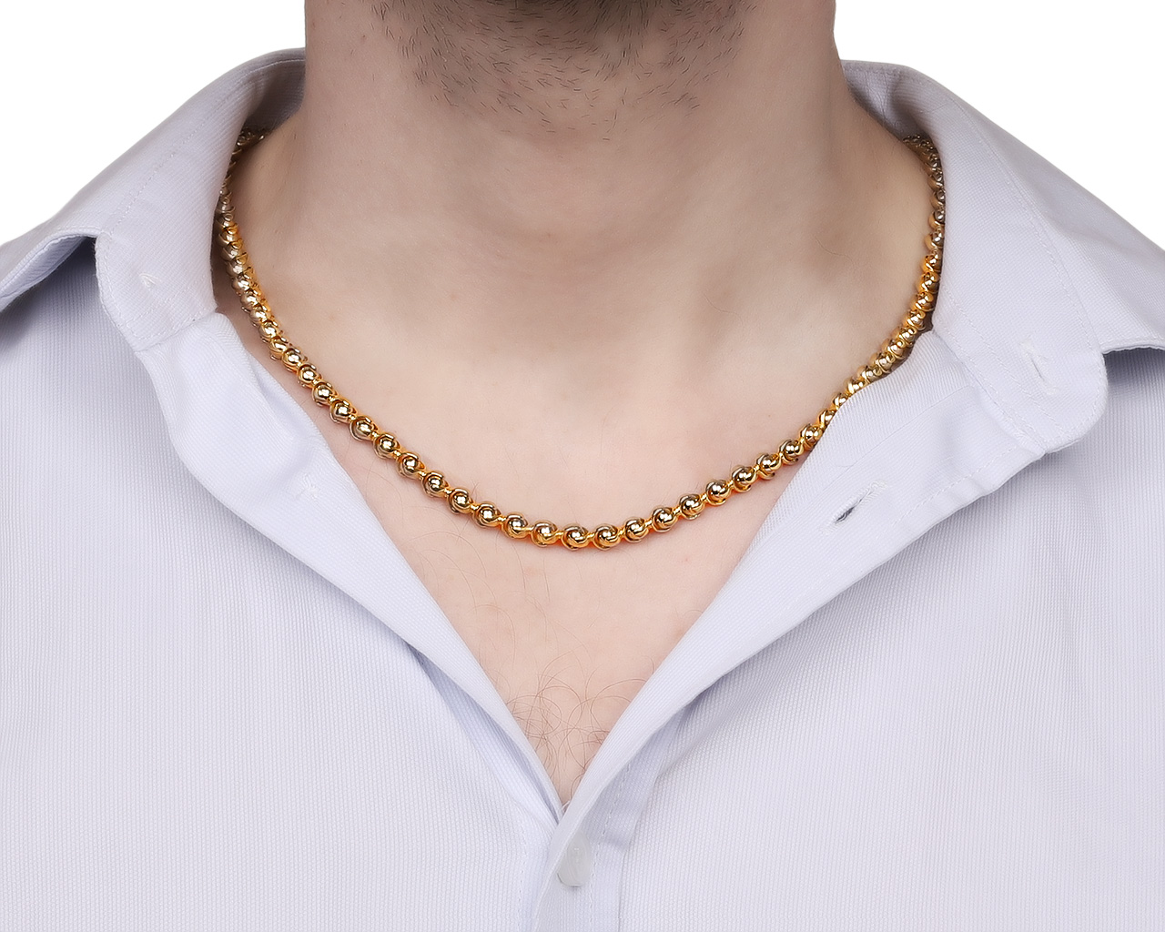 Толстые мужские цепочки из золота на шею