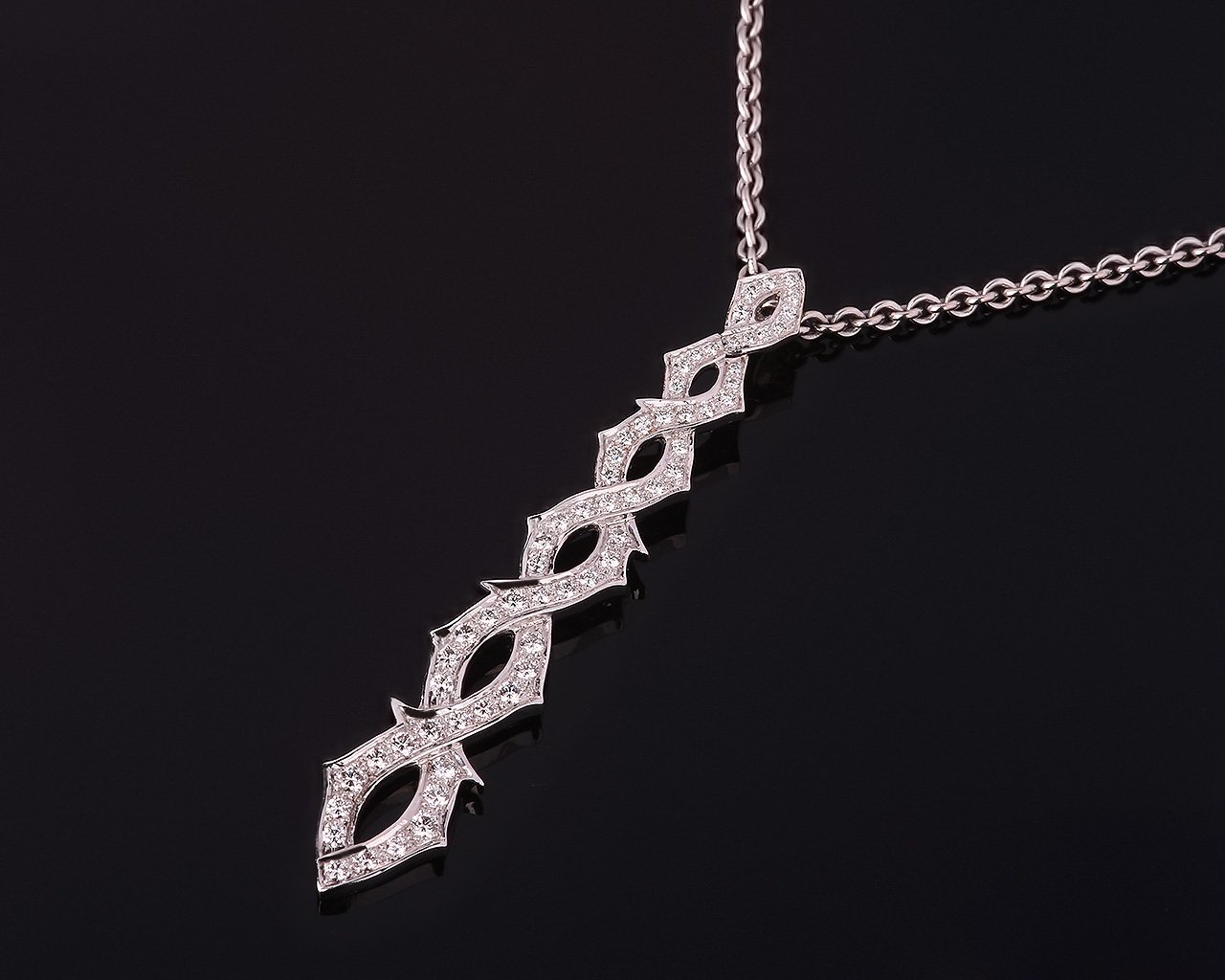 Золотая подвеска с бриллиантами 1.10ct Stephen Webster Thorn 081217/2 Золотая подвеска с бриллиантами 1.10ct Stephen Webster Thorn 081217/2