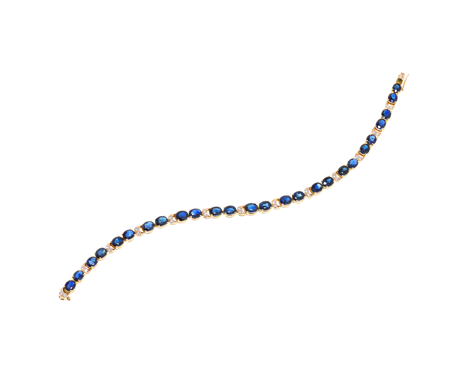 Золотой браслет с сапфирами 10.40ct 230523/3