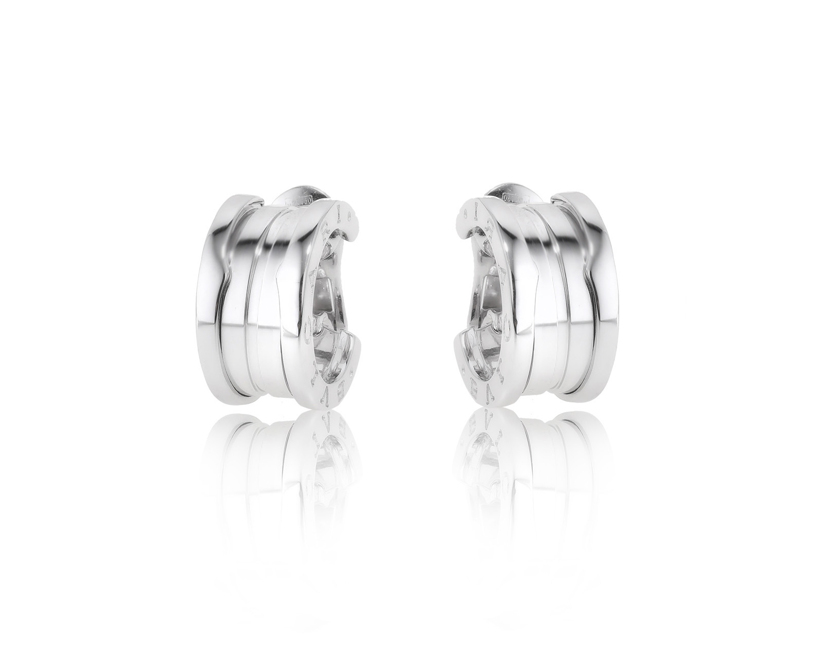Оригинальные золотые серьги Bvlgari B.Zero1