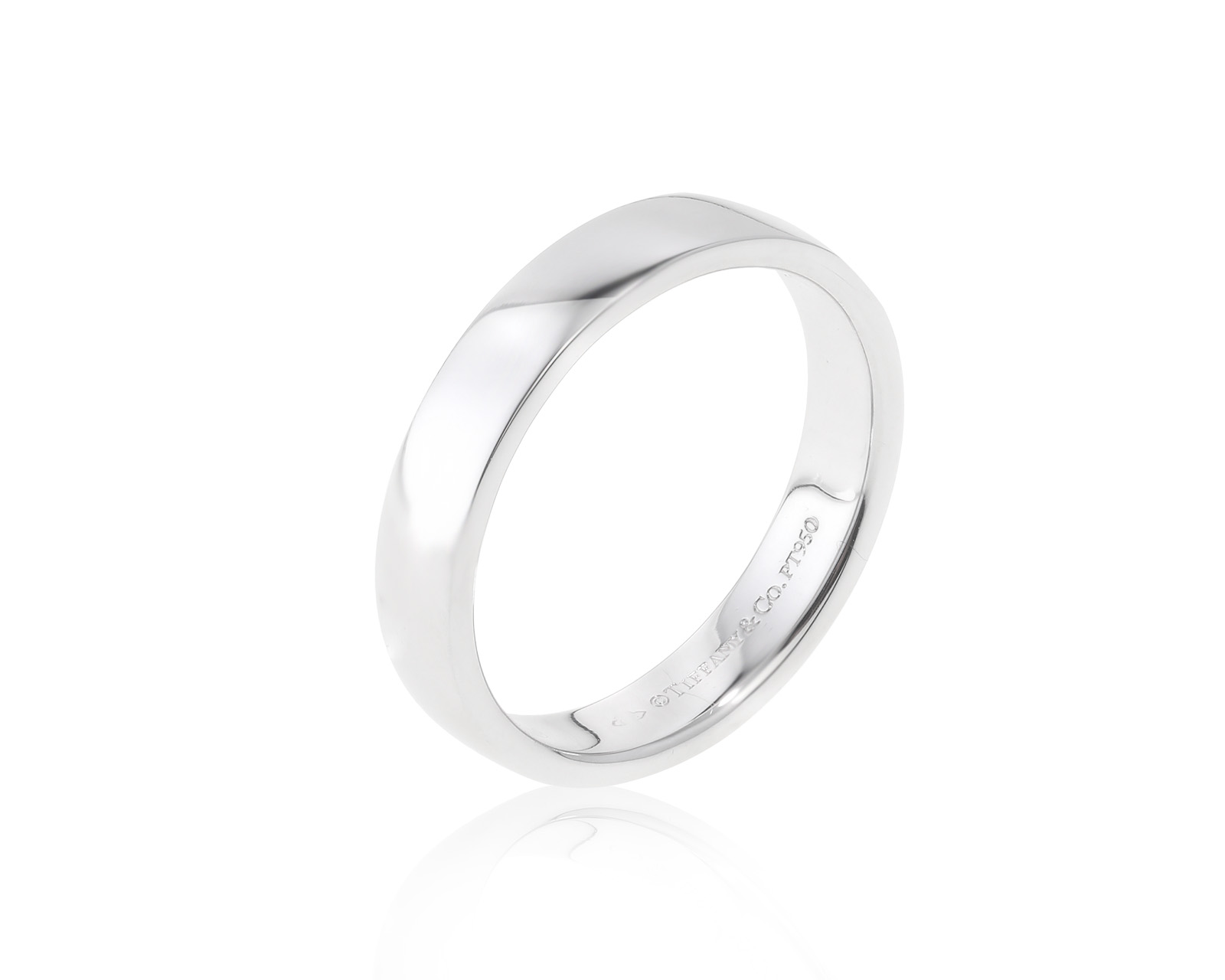 Оригинальное платиновое кольцо Tiffany&Co Classic 301022/2