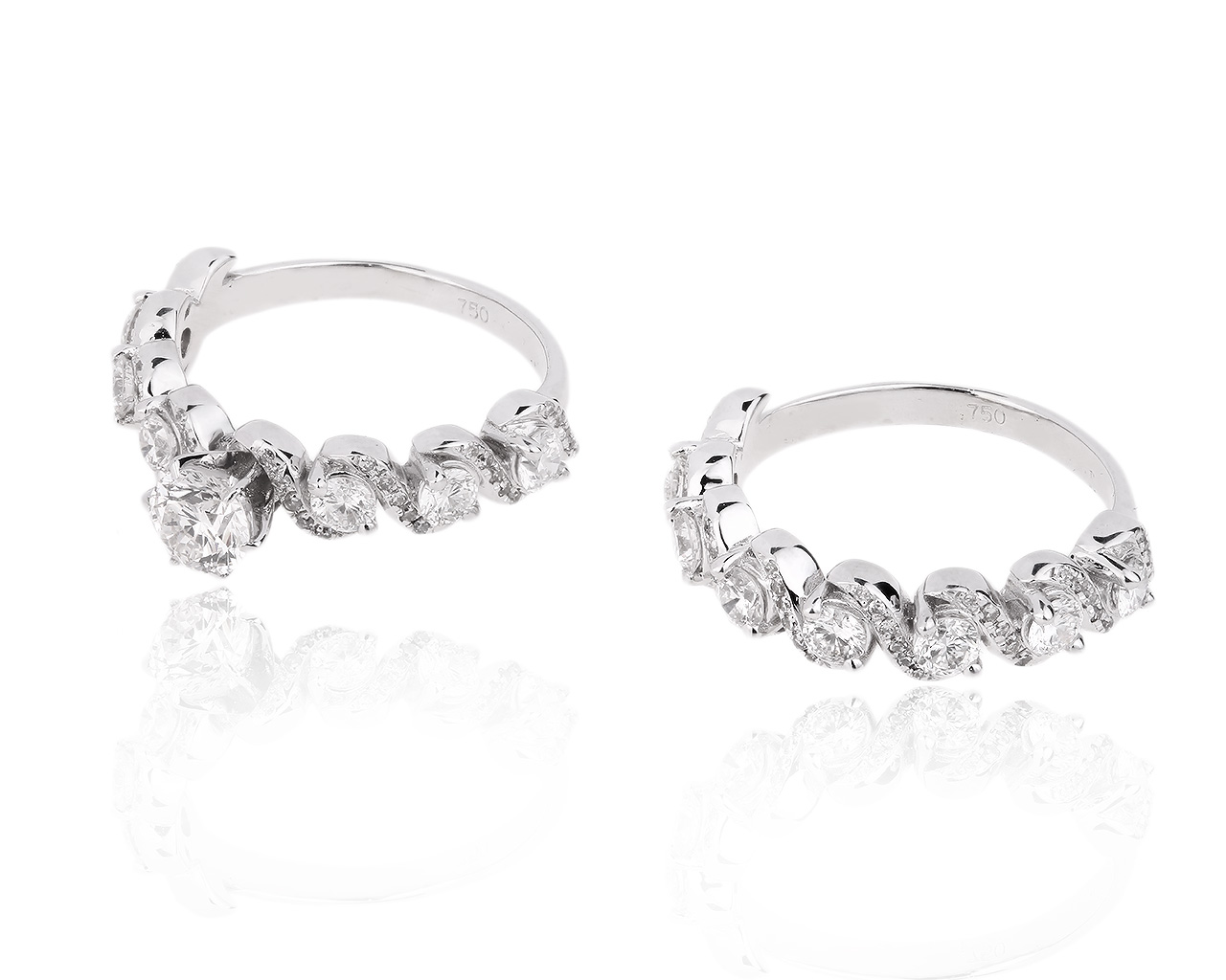 Красивое золотое кольцо с бриллиантами 1.79ct 110518/3