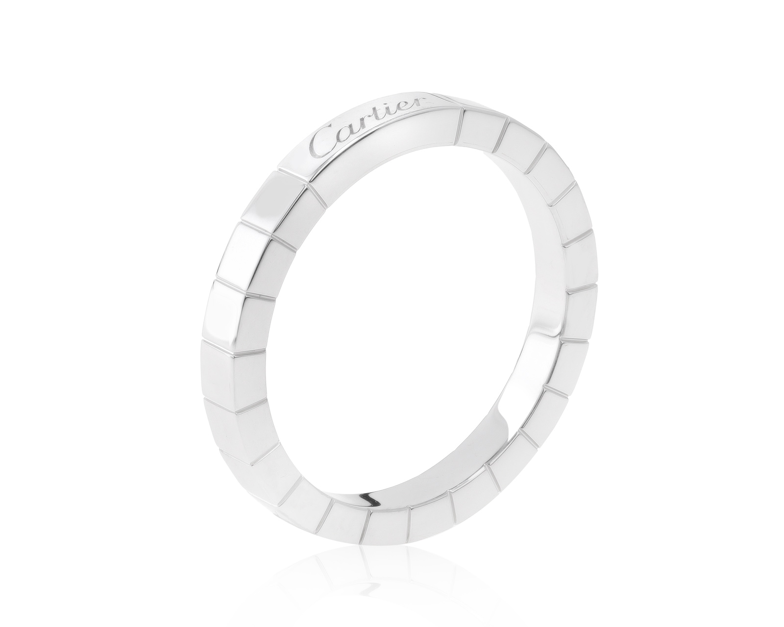 Оригинальное платиновое кольцо Cartier Laniers 221221/8