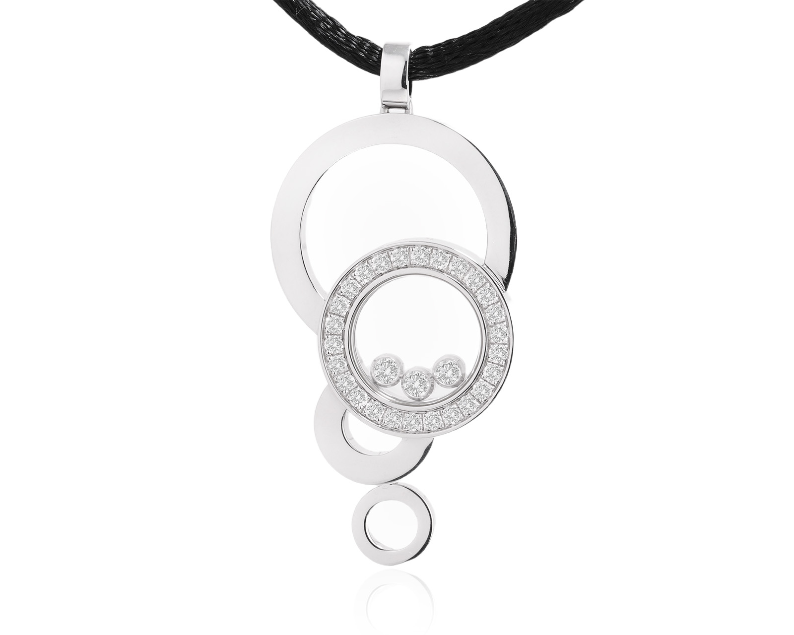 Оригинальный золотой кулон Chopard Happy Diamonds 020725/6