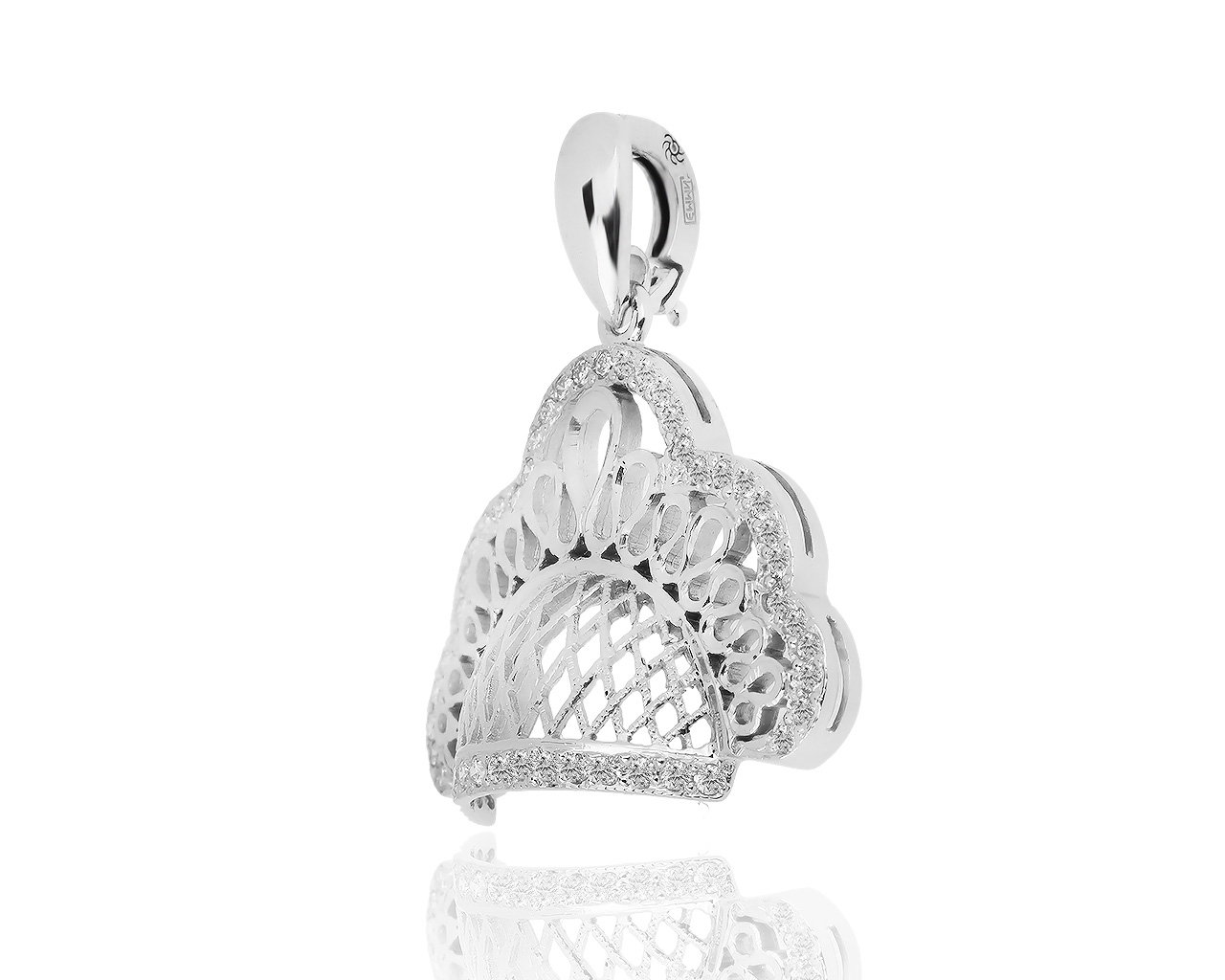 Золотая подвеска с бриллиантами 0.50ct