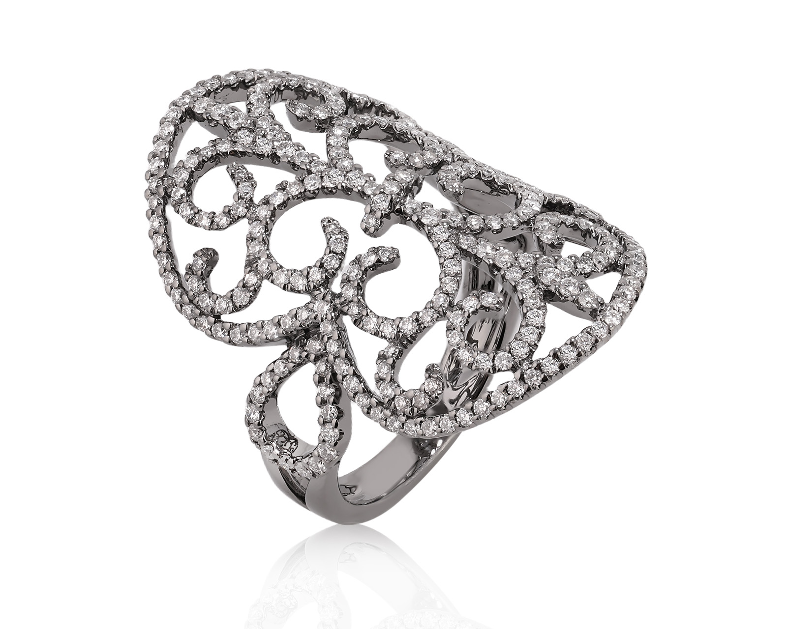 Золотое кольцо с бриллиантами 0.98ct 090226/9