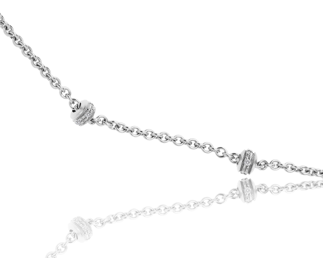 Золотая цепь с бриллиантами 0.30ct Aaron Basha 210219/3