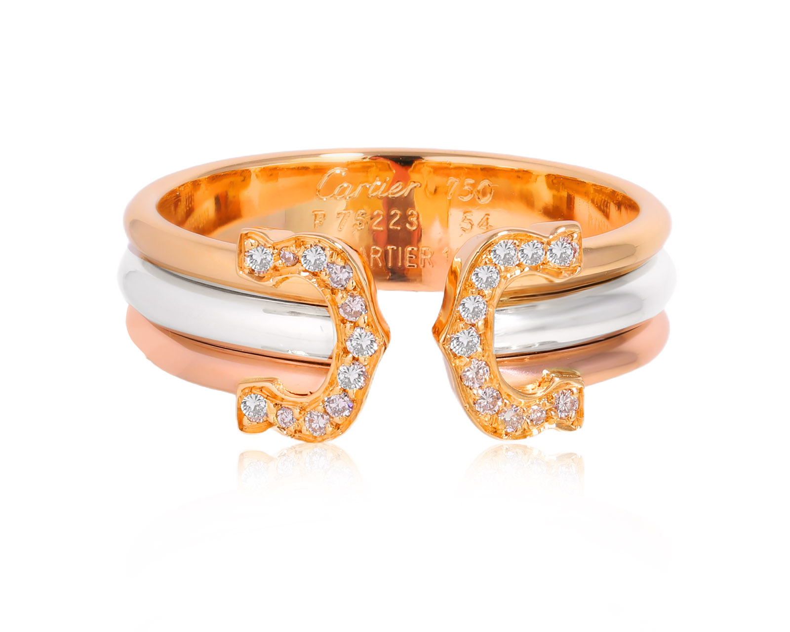 Оригинальное золотое кольцо Cartier Ce de Cartier Vintage 170925/11