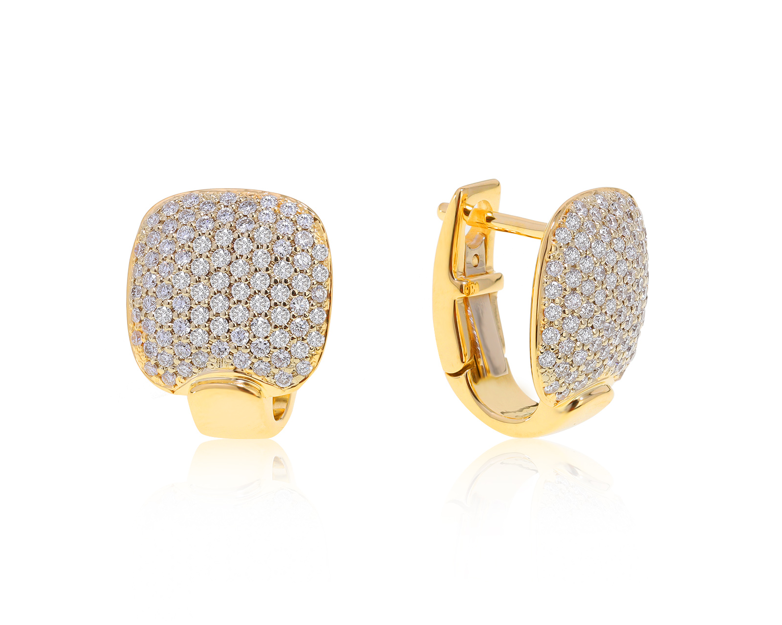 Оригинальные золотые серьги с бриллиантами 1.20ct Casa Gi 011221/20