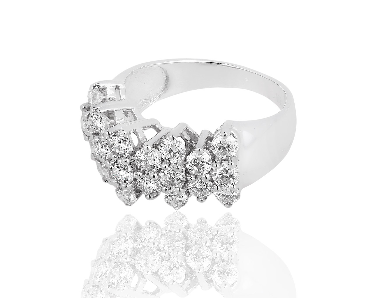 Изумительное золотое кольцо с бриллиантами 1.59ct Somoro