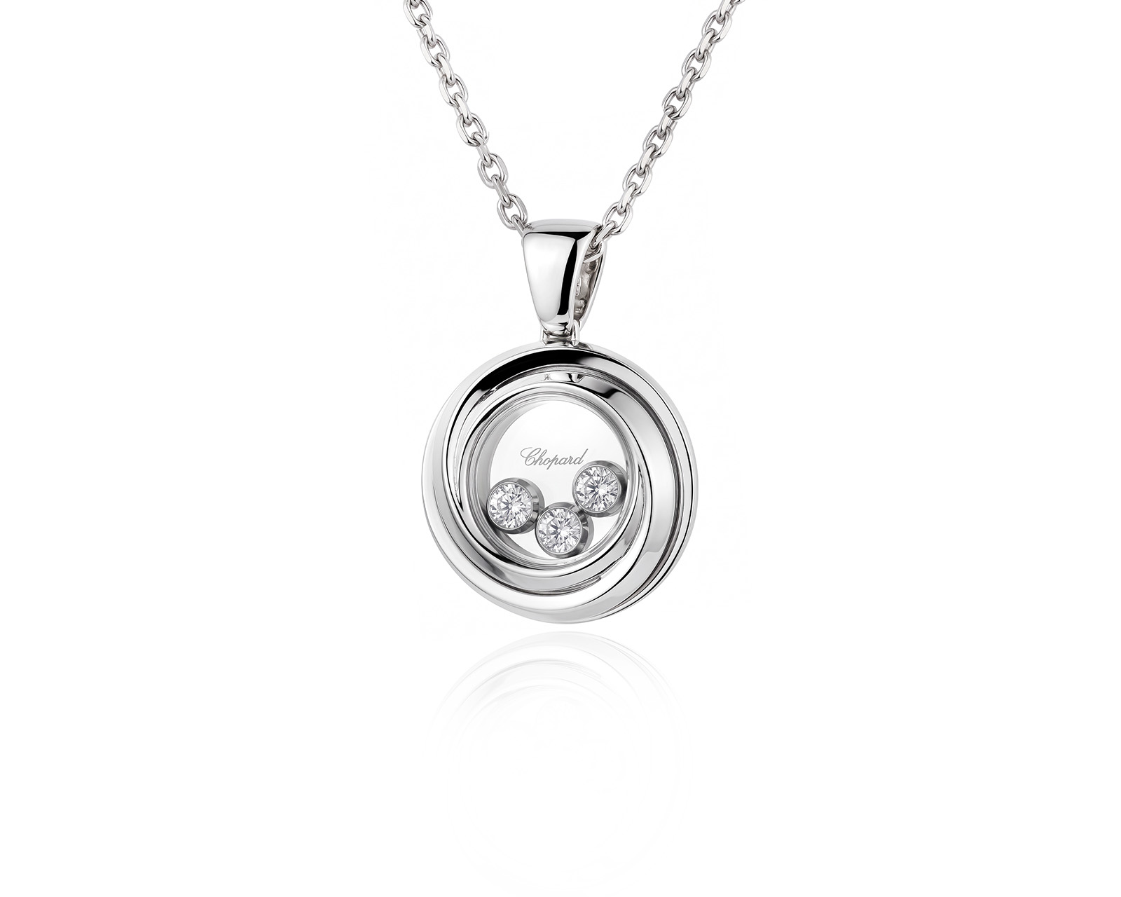 Оригинальный золотой кулон Chopard Happy Diamonds Happy Emotions 020926/2