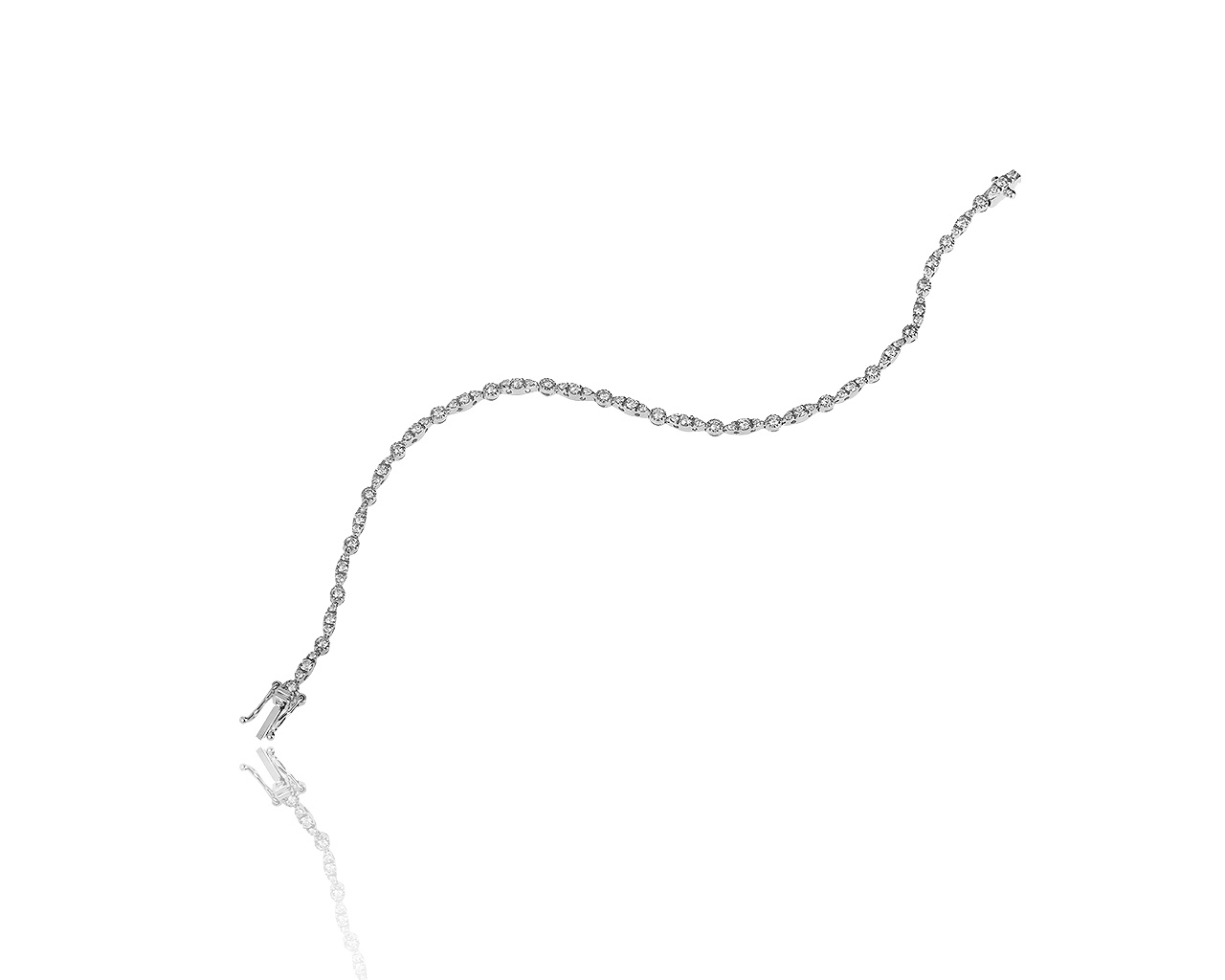 Итальянский золотой браслет с бриллиантами 1.44ct 170919/2