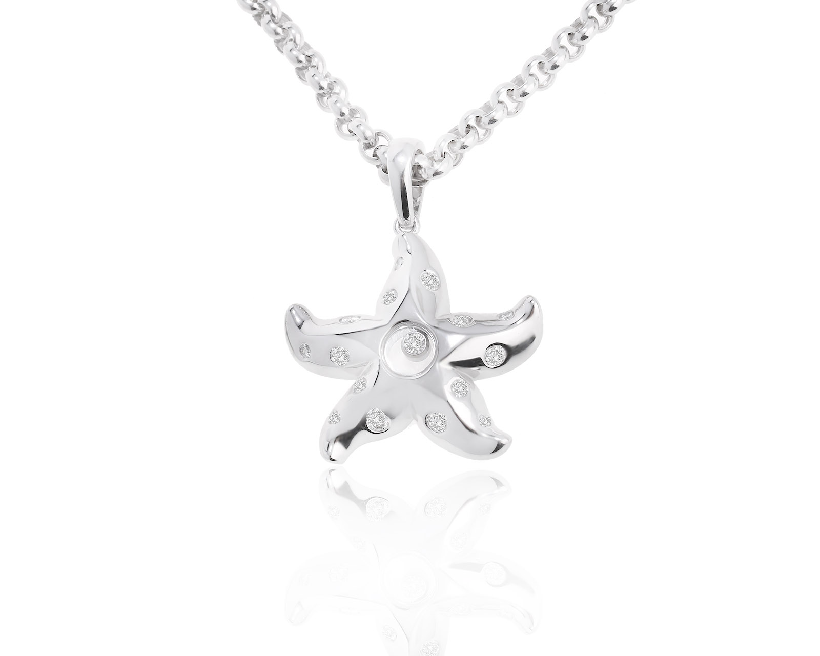 Оригинальный золотой кулон Chopard Starfish 230223/2