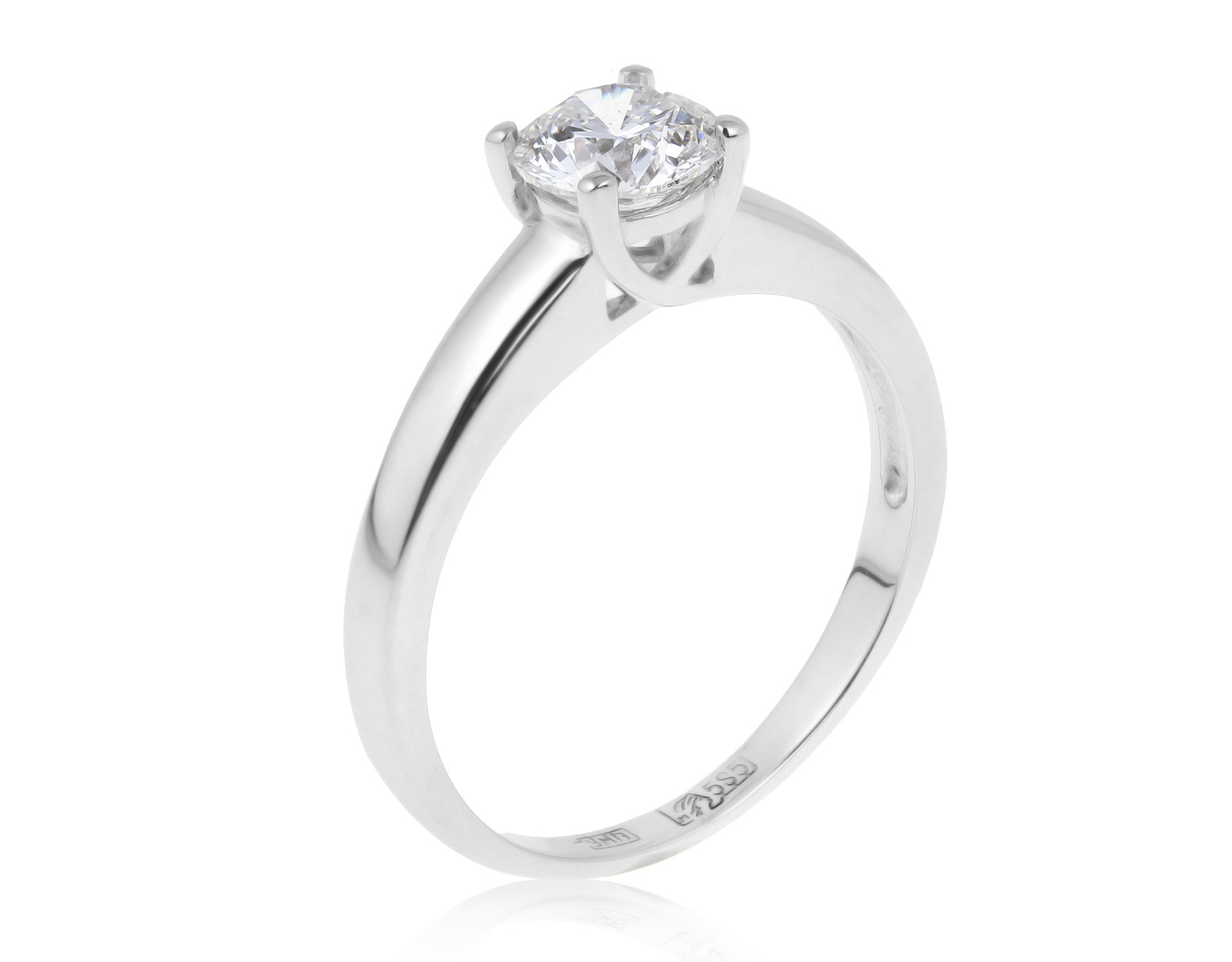 Роскошное золотое кольцо с бриллиантом 0.73ct 300621/2