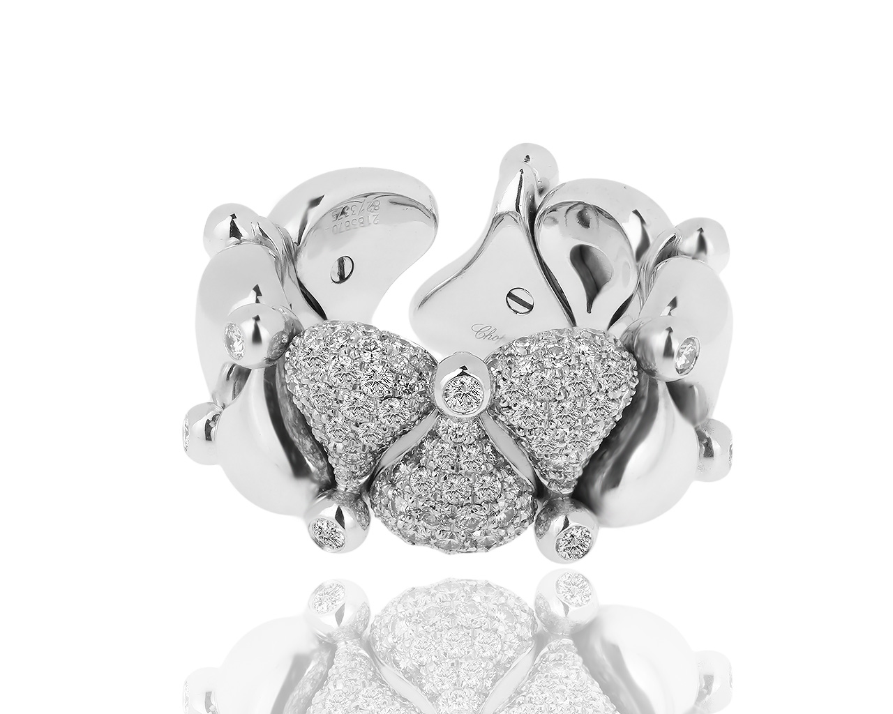 Подвижное золотое кольцо с бриллиантами 1.46ct Chopard 170319/12