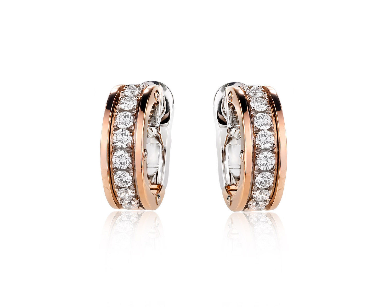 Оригинальные золотые серьги с бриллиантами 0.81ct Chimento 060826/5