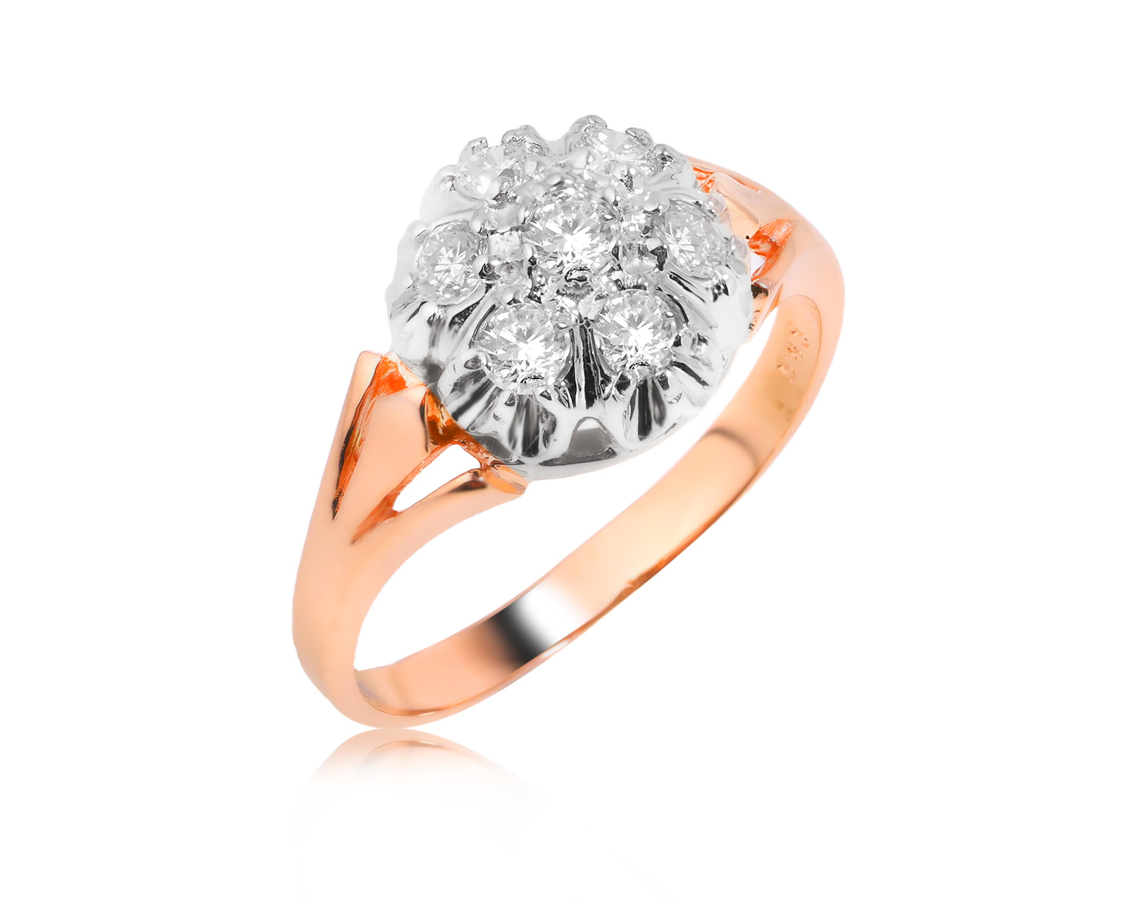 Золотое кольцо с бриллиантами 0.51ct 310126/1